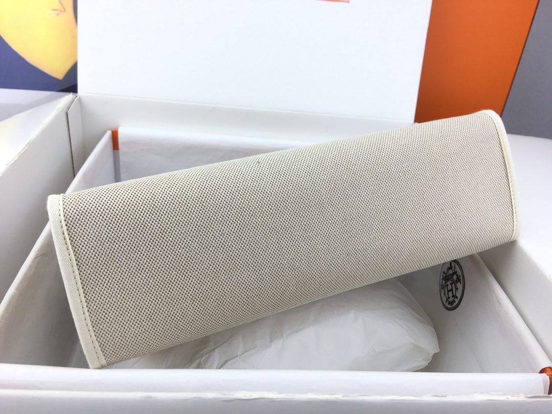 에르메스 에르백31 캔버스 화이트 골드브라운 은장